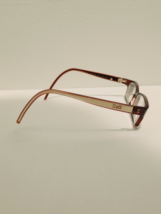 D&G Dolce & Gabbana 4160 Brown Rectangular Eyeglasses Frames 51-15-135 Italy main image 6